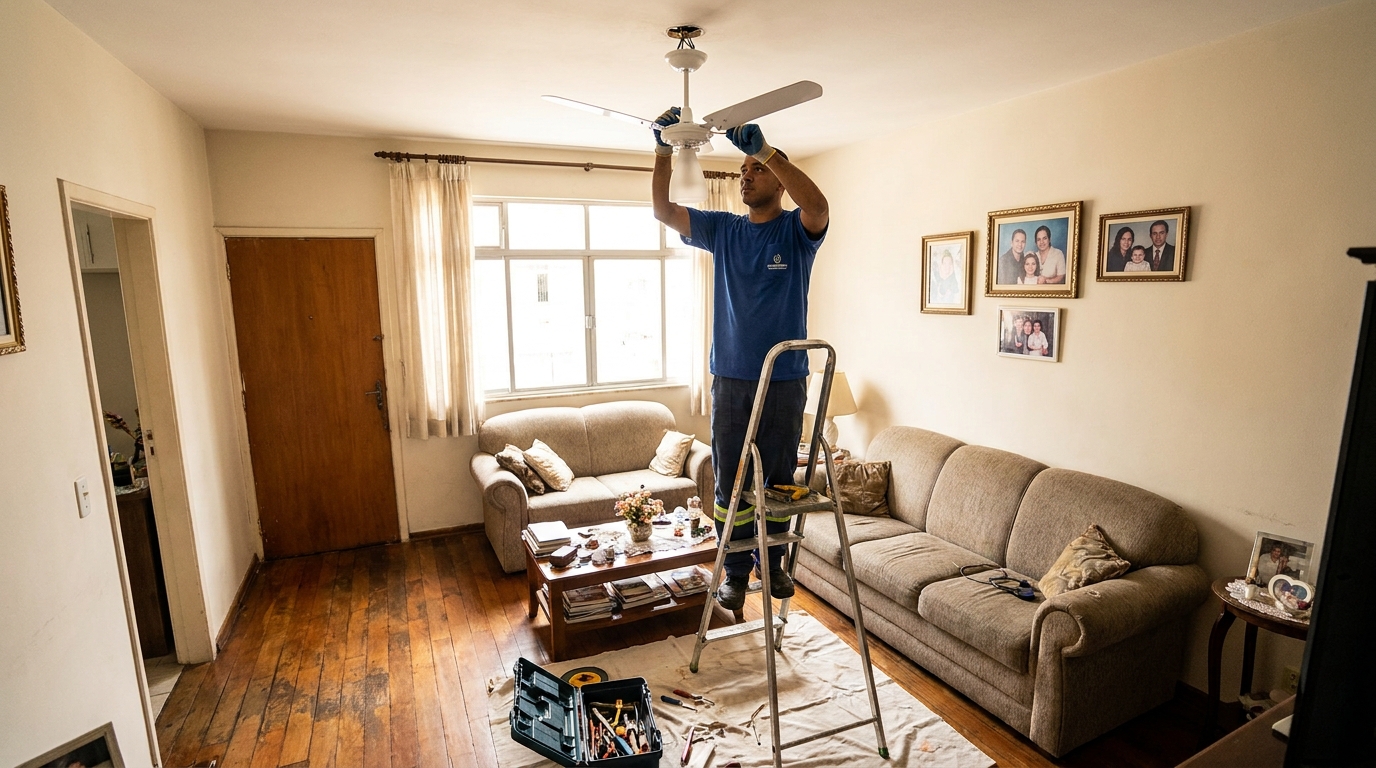 Substituição de Ventilador em Duque de Caxias‑RJ